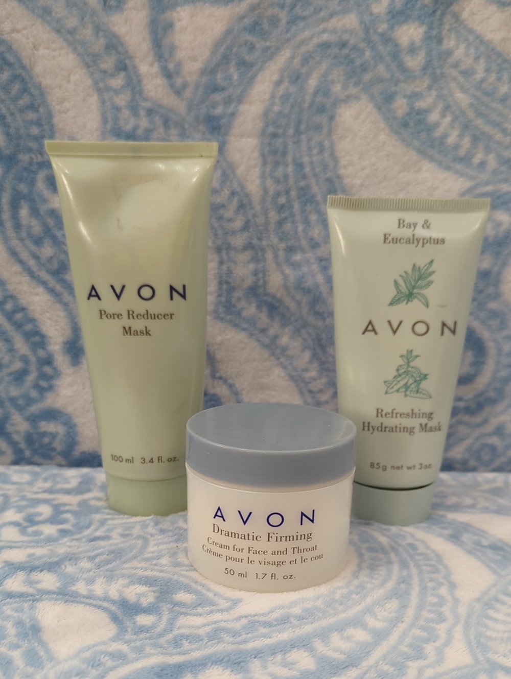 AVON Facial Care Set- Pore Reducer, Hydrating Mask, & Firming Cream